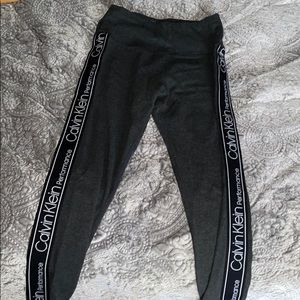 grey calvin klein leggings